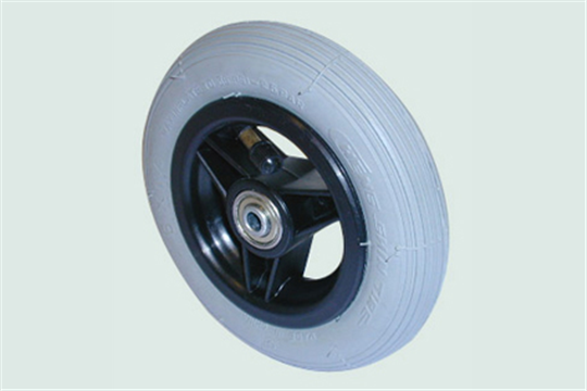 Wiel 150 x 30 (6") luchtband grijs, naaflengte: 36mm - Afbeelding 3